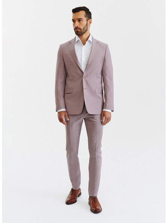 Pako Lorente Pako Lorente Marynarka P23SP-3G-016 Różowy Slim Fit