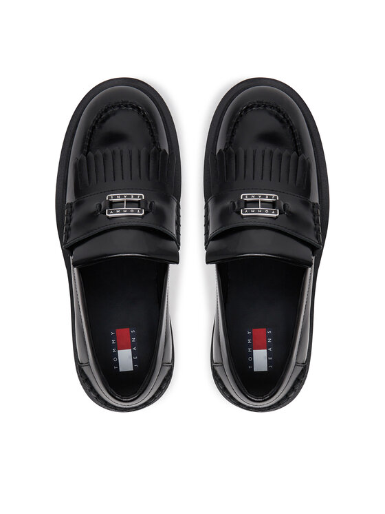 Tommy Jeans Tommy Jeans Loafersy Tjw Fringes Loafer EN0EN02790 Czarny
