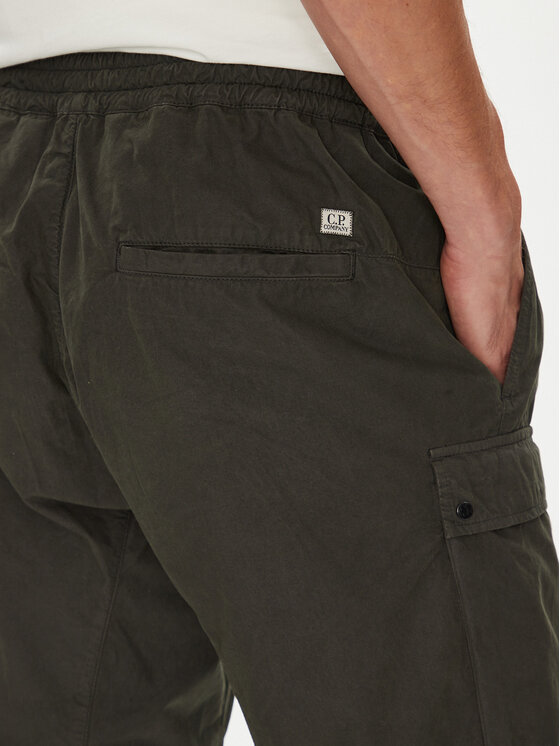 C.P. Company C.P. Company Kalhoty z materiálu 19CMPA173A110324G Šedá Regular Fit