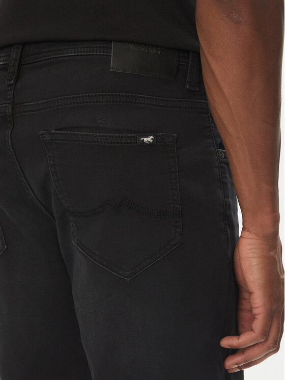 Mustang Mustang Szorty jeansowe Chicago Z 1016347 Czarny Slim Fit