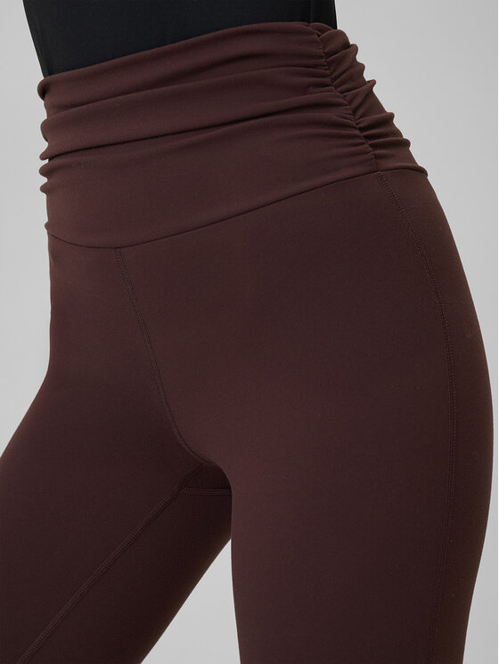 4F 4F Legginsy EVERYWEAR Brązowy ciemny Slim Fit
