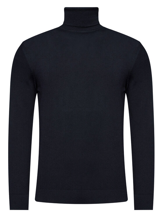 John Richmond John Richmond Rollkragenpullover Hoodwinked UMA20122-B Dunkelblau Regular Fit