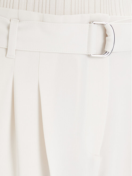 BOSS Boss Pantaloni di tessuto Tapiah 50490037 Écru Relaxed Fit