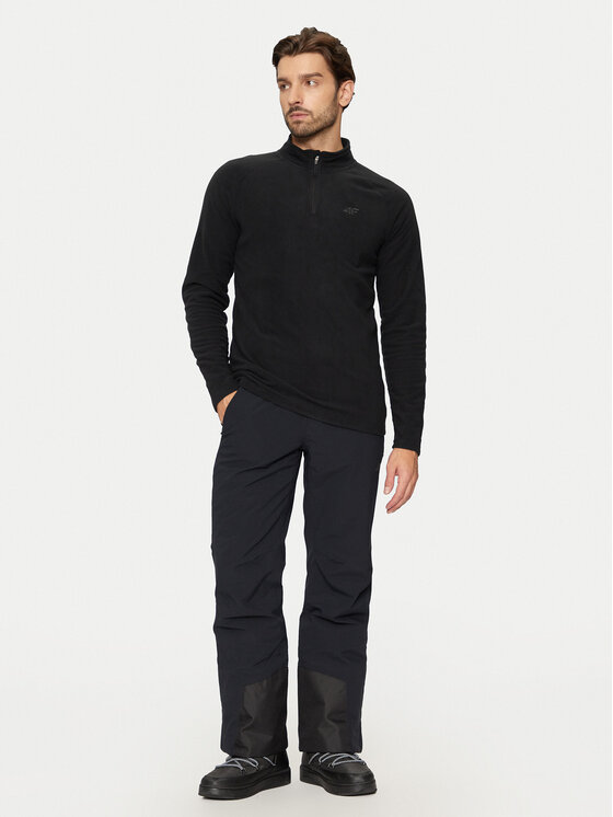 4F 4F Bielizna termoaktywna górna 4FWAW24UFLEM044 Czarny Slim Fit