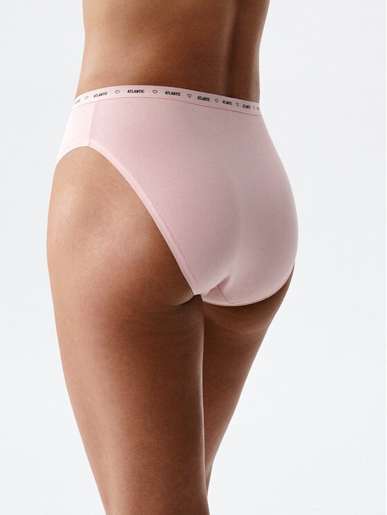Atlantic Atlantic Figi klasyczne flat elastic Różowy