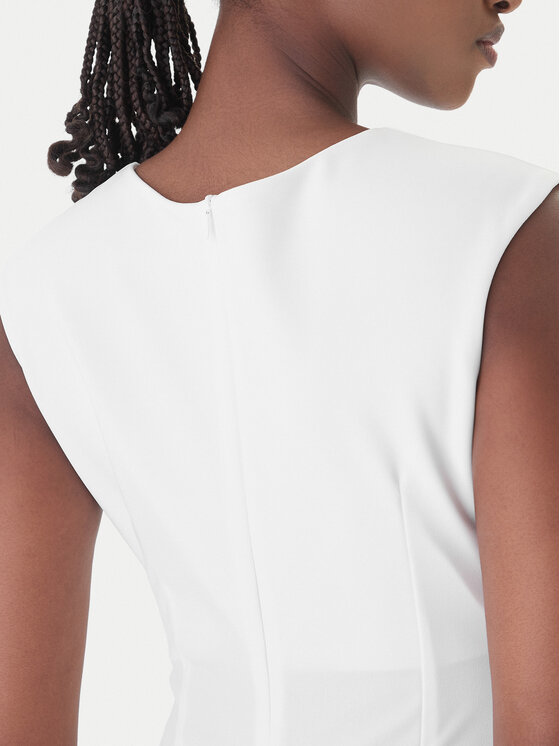 Rinascimento Rinascimento Abito da cocktail CFC0127683003 Bianco Slim Fit