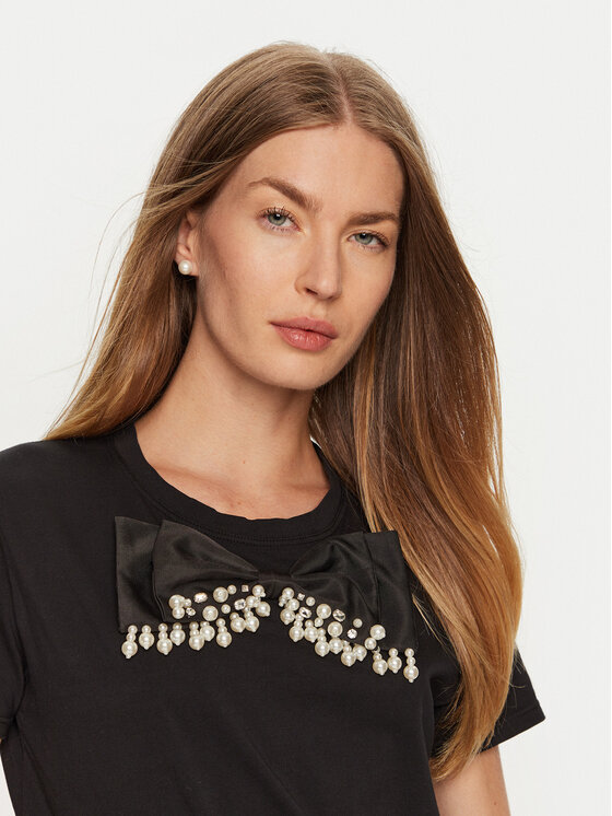 ViCOLO ViCOLO Tričko RS0042 Čierna Regular Fit