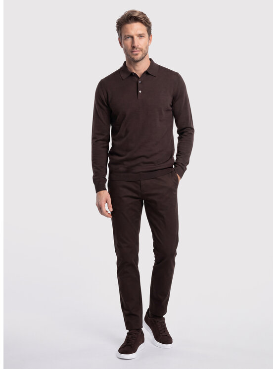 Pako Lorente Pako Lorente Sweter P26WF-2X-007 Brązowy Classic Fit