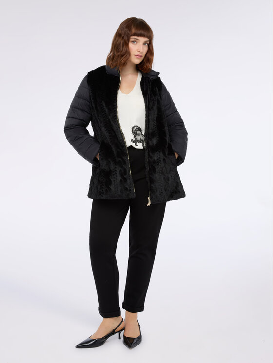 Fiorella Rubino Fiorella Rubino Cappotto invernale F003T001419N033 Nero Regular Fit