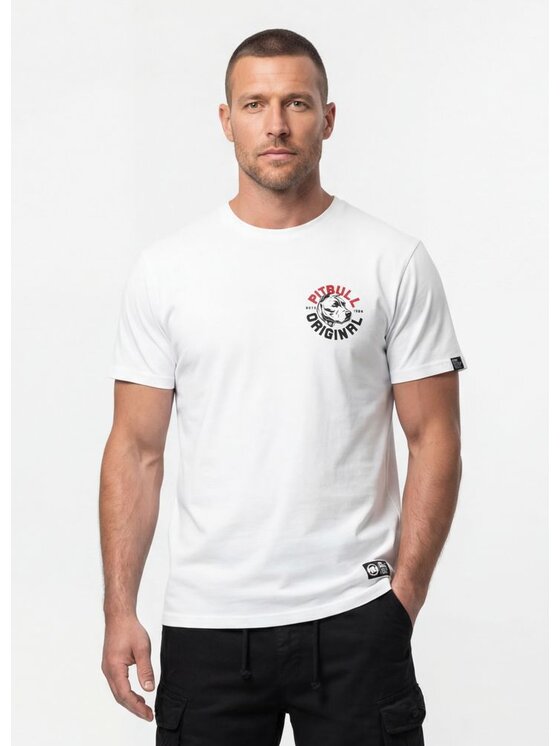 PITBULL PITBULL T-Shirt DOG SD Biały Regular Fit