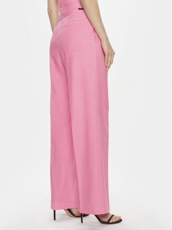 HUGO Hugo Hlače iz tkanine Helepher 50508637 Roza Relaxed Fit