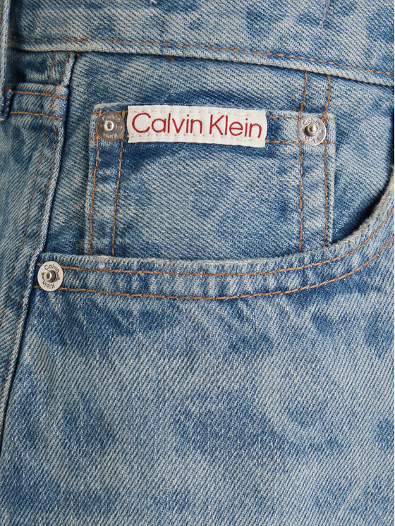 Calvin Klein Jeans Calvin Klein Jeans Džínsová sukňa 90S Mini  LV147F679G Modrá Regular Fit