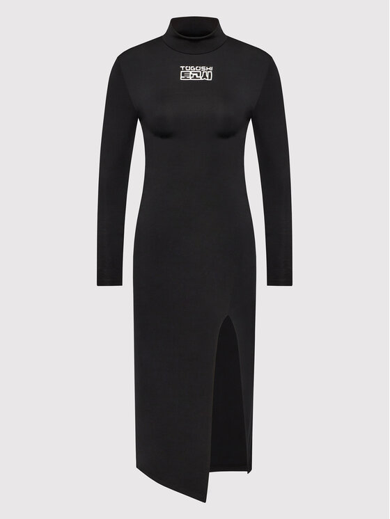 Togoshi Togoshi Ikdienas kleita TG22-SUD021 Melns Extra Slim Fit