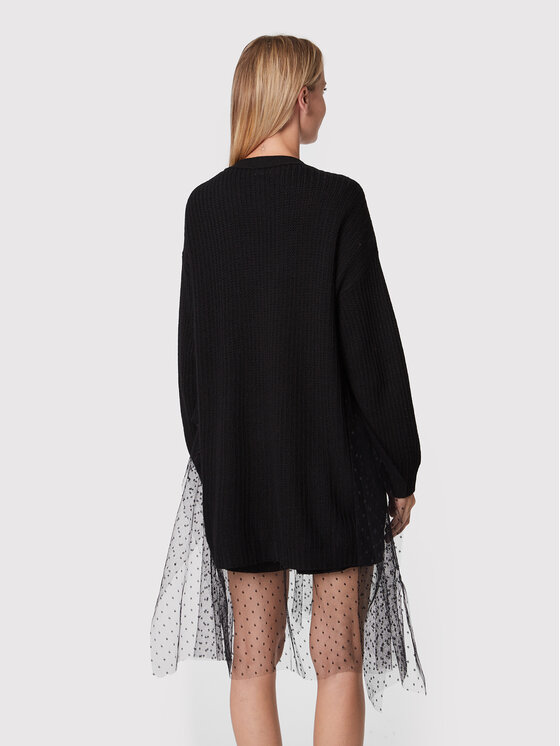 Cardigan 1R3KA04M Nero Relaxed Fit