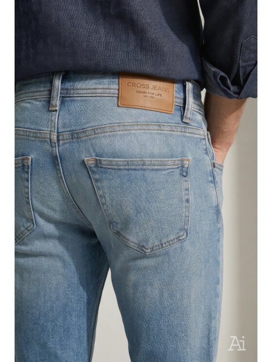 Cross Jeans Cross Jeans Jeansy C 132-210 Niebieski Straight Leg