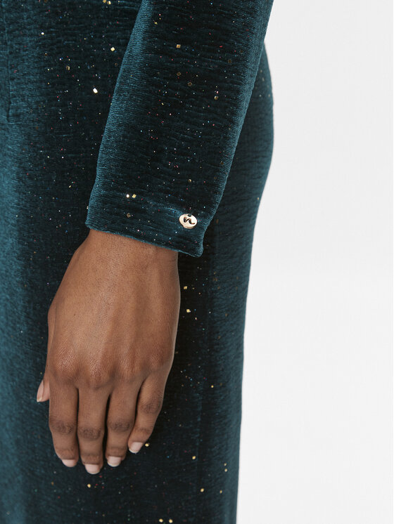 Nissa Nissa Коктейльна сукня RS13721 Зелений Slim Fit