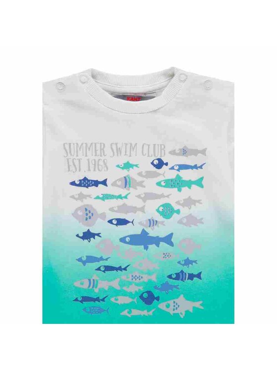 Kanz Kanz T-Shirt 1912611-1000 Biały Basic Fit