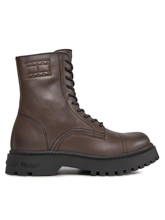 Tommy Jeans Tommy Jeans Čižmy Tjm Casual Boot EM0EM01244 Hnedá