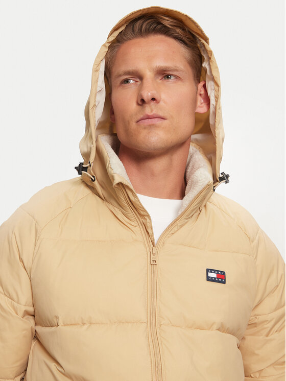 Tommy Jeans Tommy Jeans Зимно яке DM0DM20003 Бежов Relaxed Fit