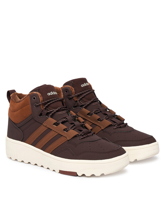 adidas adidas Sneakersy Hoops 4.0 Mid JQ5364 Brązowy
