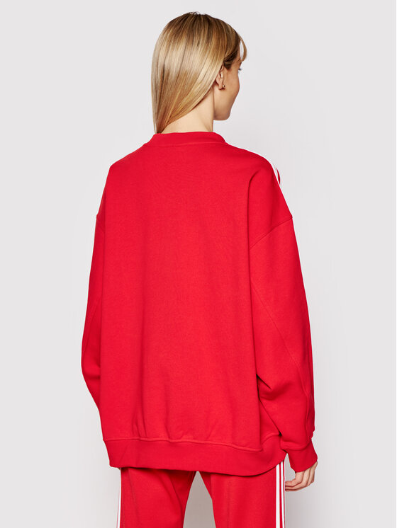 Felpa adicolor Classics GN2829 Rosso Oversize