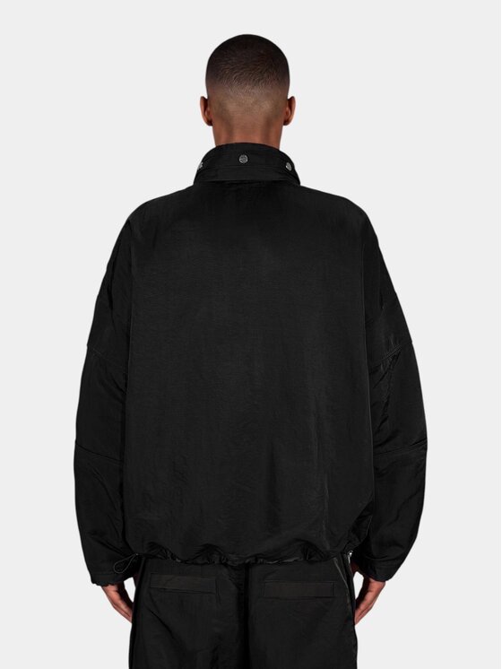 MADE BY SOCIETY MADE BY SOCIETY Kurtka anorak Hanorac STRUCTURE - H17743 Czarny Basic Fit