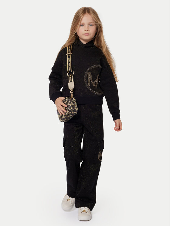 MICHAEL KORS KIDS MICHAEL KORS KIDS Спортивні штани R30183 M Чорний Regular Fit