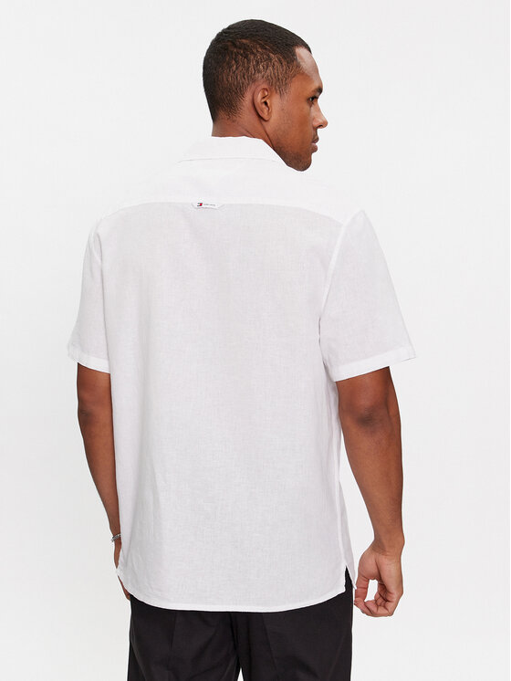 Tommy Jeans Tommy Jeans Πουκάμισο Camp DM0DM18963 Λευκό Regular Fit