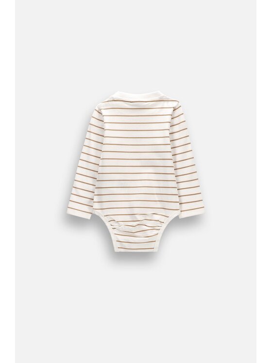 Coccodrillo Coccodrillo Body dziecięce ZC6112102MBN-003 Kremowy Regular Fit