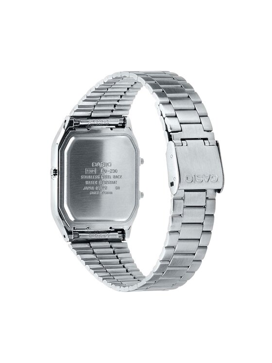 Casio Casio Zegarek AQ-230A-1DMQYES Srebrny