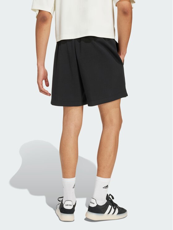 adidas adidas Szorty materiałowe 158908 Czarny Loose Fit