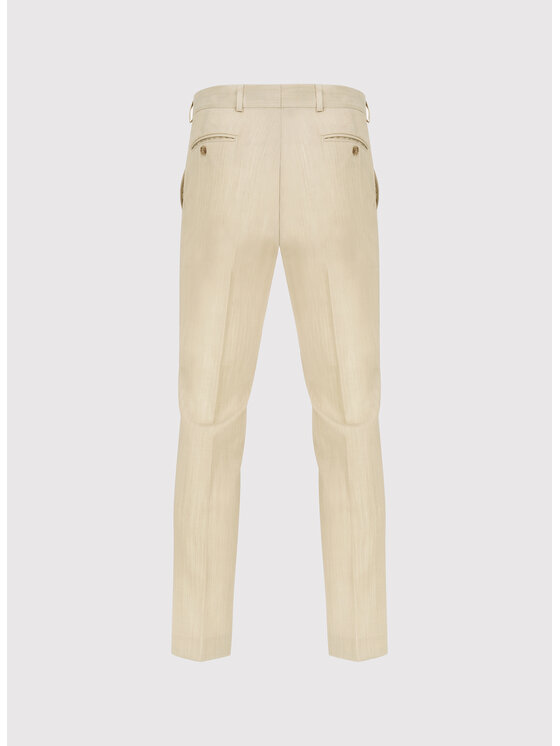 Pako Lorente Pako Lorente Spodnie garniturowe P26SP-6G-022 Beżowy Slim Fit