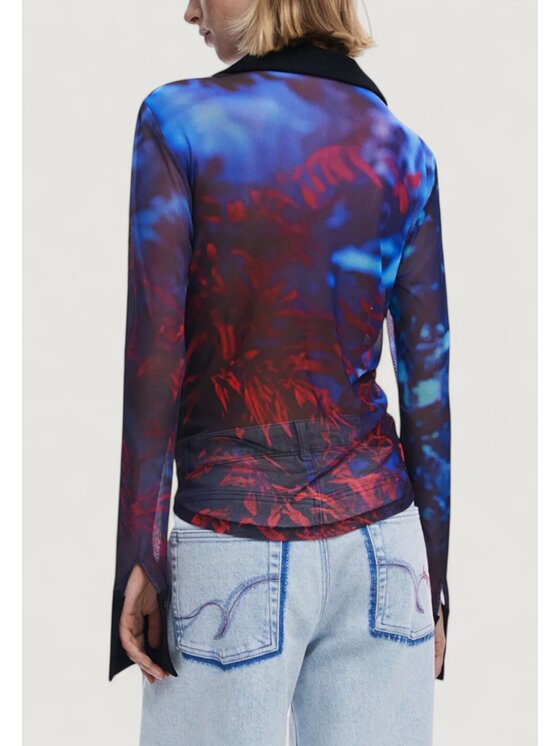 Desigual Desigual Πουκάμισο TS_DIETRICH Μαύρο Casual Fit