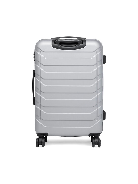 GINO ROSSI Gino Rossi Μεσαία Βαλίτσα GIN-M-003-05-SILVER Ασημί