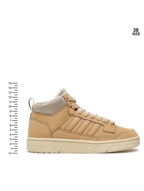 adidas adidas Sneakersy Rapid Court Mid Winterized JR2803 Beżowy