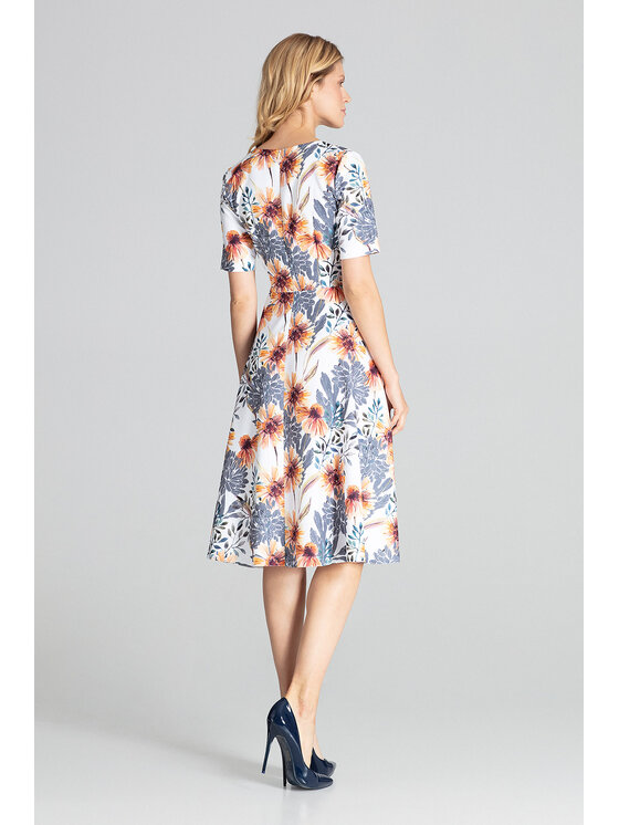 FIGL FIGL Sukienka M673 Kolorowy Regular Fit