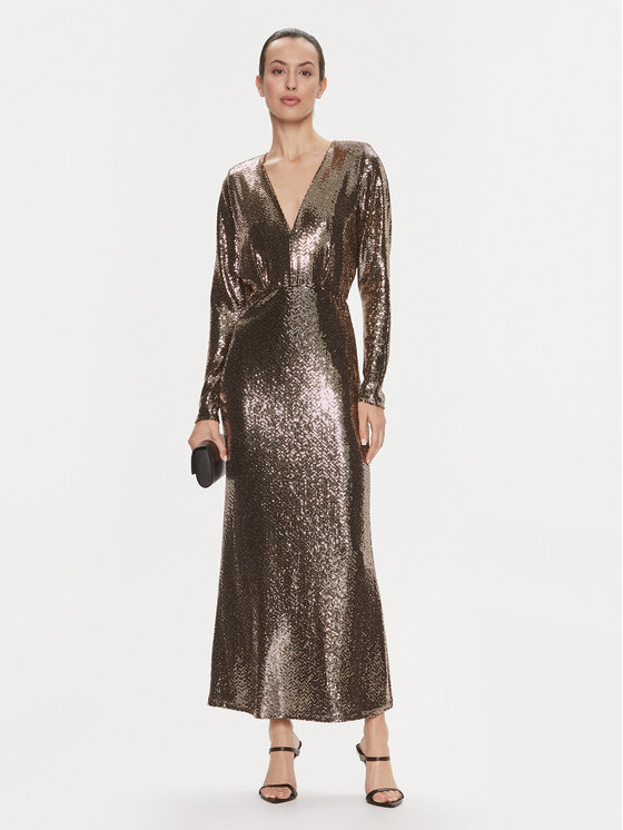 ViCOLO ViCOLO Abendkleid FR0011 Braun Regular Fit