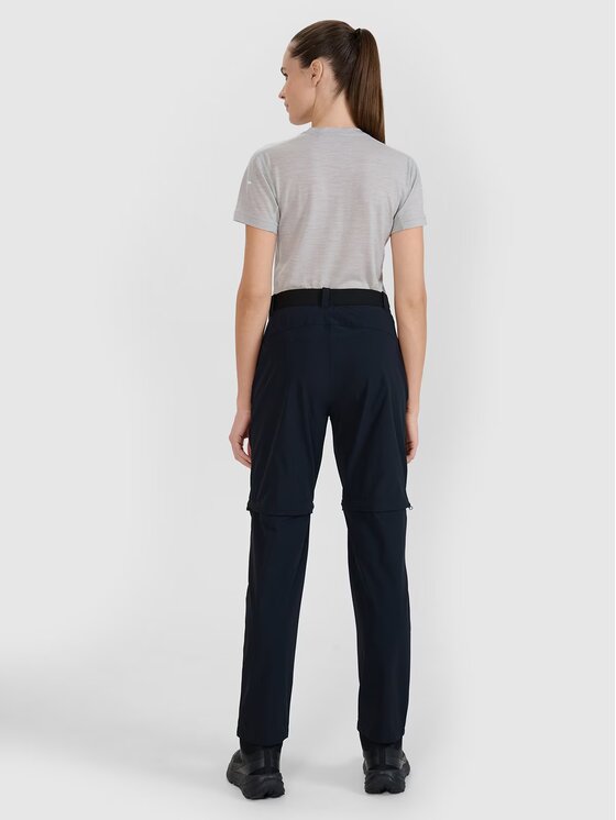 4F 4F Outdoorové nohavice 4FWSS25TFTRF0798-20S Čierna Regular Fit