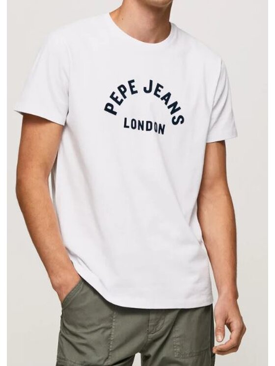 Pepe Jeans Pepe Jeans T-Shirt PM508674 800 Bílá Regular Fit