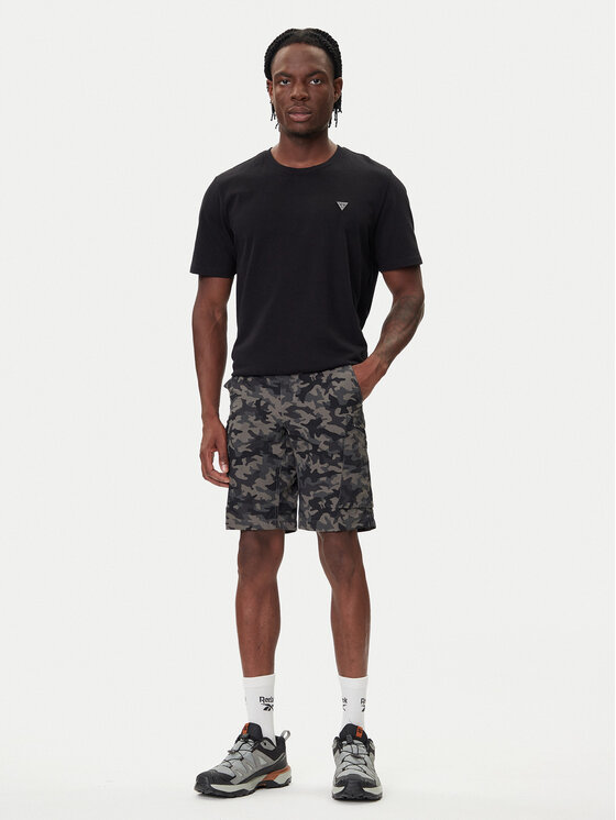 Columbia Columbia Športové kraťasy Silver Ridge II Printed Cargo 1587033 Čierna Regular Fit