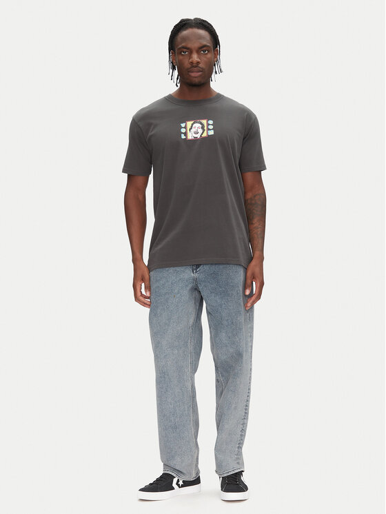 Volcom Volcom T-Shirt Space Thing A5212502 Szary Classic Fit