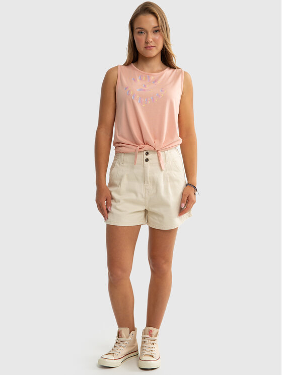 BIG STAR BIG STAR Tank top JAGIENKA Różowy Basic Fit