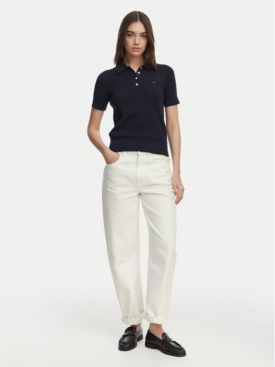 Tommy Hilfiger Tommy Hilfiger Polo WW0WW49362 Σκούρο μπλε Slim Fit