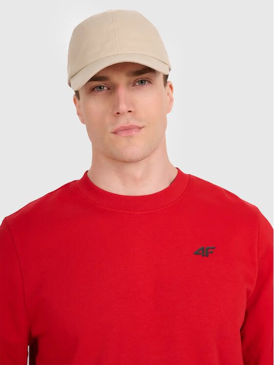 4F 4F Felpa 4FWMM00TSWSM1767-062S Rosso Regular Fit