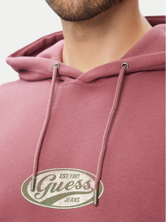 Guess Jeans Guess Jeans Μπλούζα M6YQ07 K3996 Μωβ Regular Fit