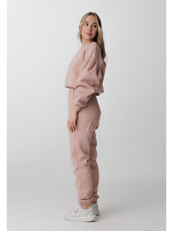 LAURELLA LAURELLA Spodnie dresowe 3TU014 Różowy Regular Fit