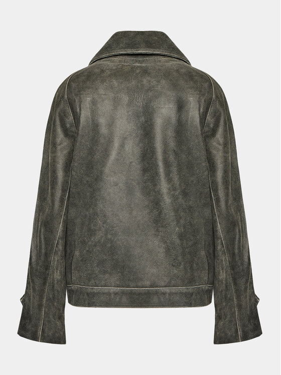 MVP Wardrobe MVP Wardrobe Jacke aus Kunstleder Solferino MVPI3CP152.0PELLE Grau Wide Fit