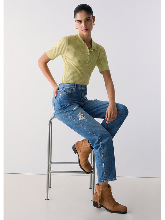 Liu Jo Liu Jo Jeansy UA6196D485478997 Fioletowy Regular Fit