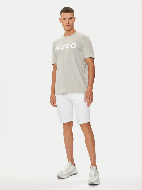 HUGO Hugo Tričko Dulivio 50467556 Sivá Regular Fit