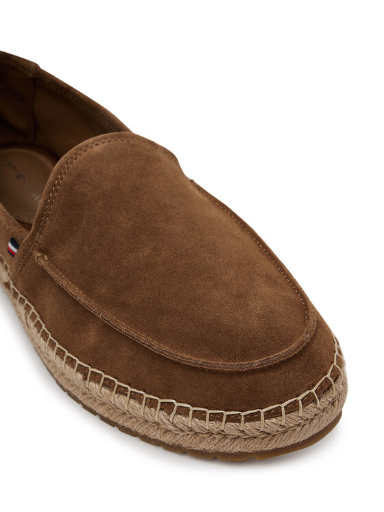 Tommy Hilfiger Tommy Hilfiger Espadrilky Hilfiger Flex Espa Suede Loafer FM0FM05392 Hnedá